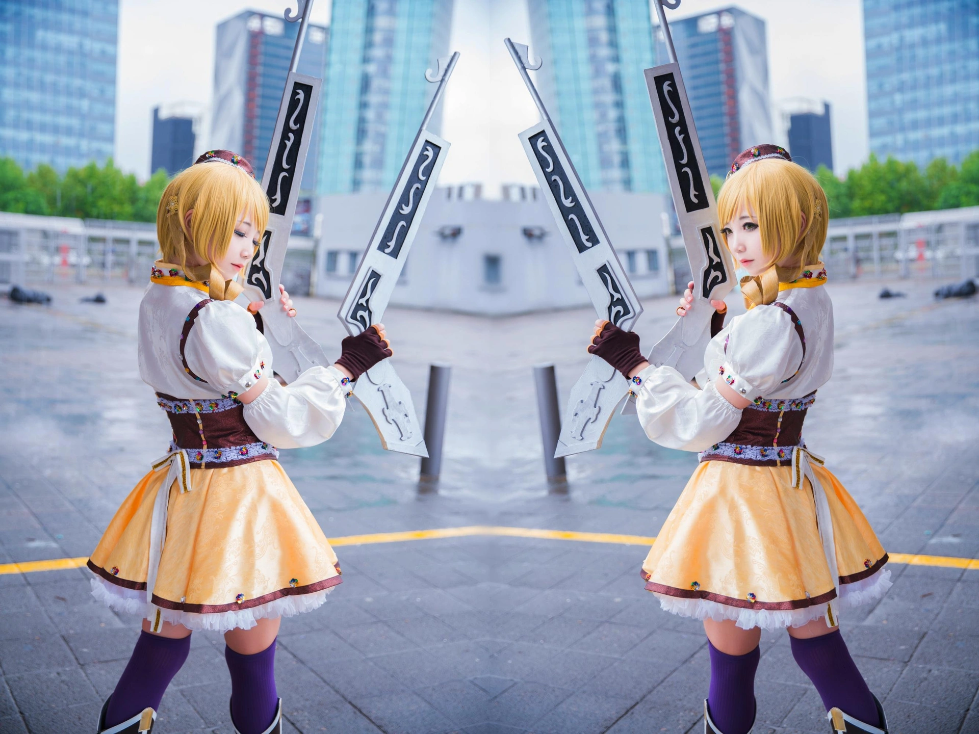 楚楚子w - NO.47 COS-魔法少女小圆COS场照巴麻美 3